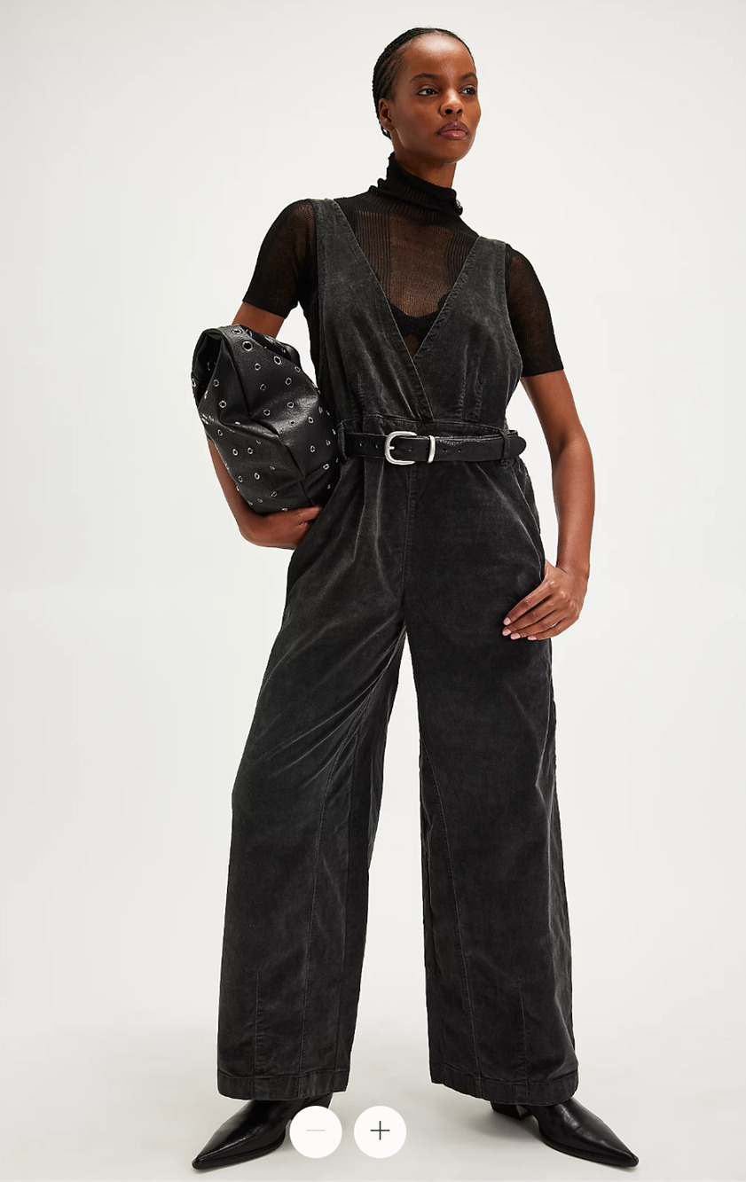 FREE PEOPLE New Mara Cord Overalls Jumpsuit // 10